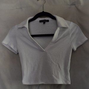 Mixed Threads Los Angeles Xtra Small Ribbed Cropped Shirt